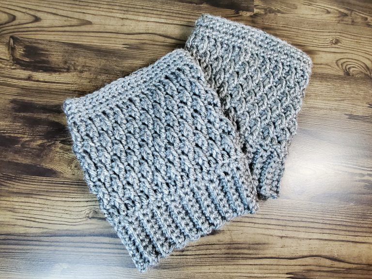 Frosty Ridge Crochet Boot Cuffs